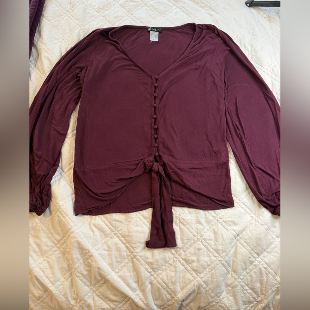 VENUS Deep Wine Knitwear